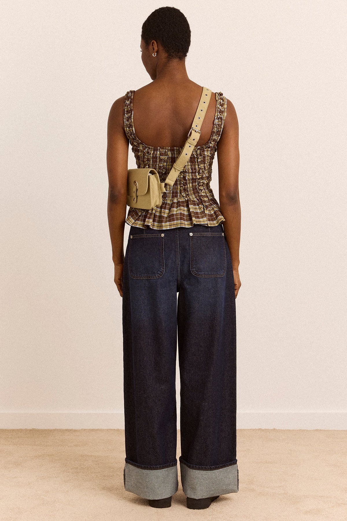 Gigi Ultra Baggy Wide Leg Jeans - Rinse Slate Wash