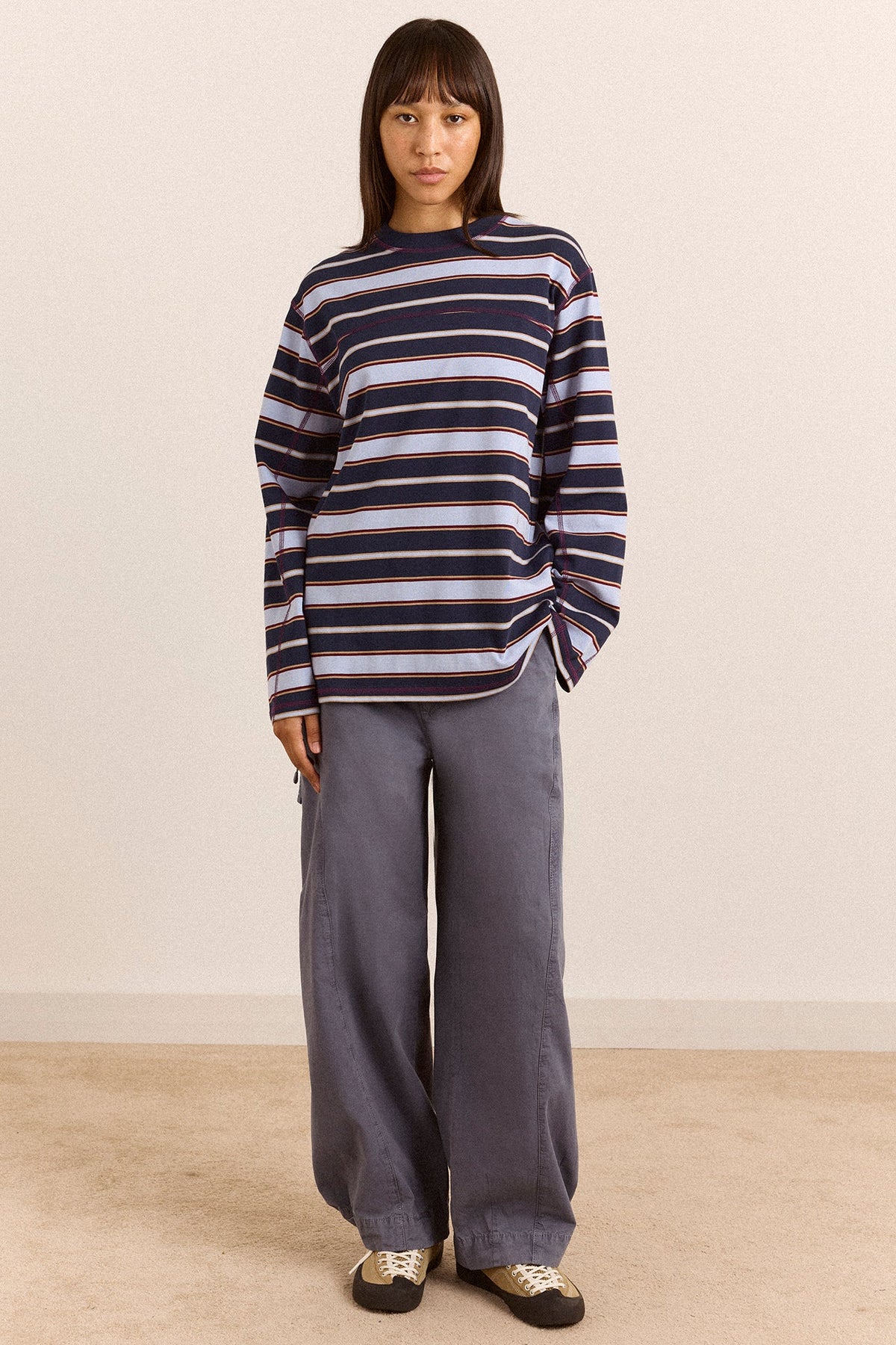 Liv Trouser - Grey Blue
