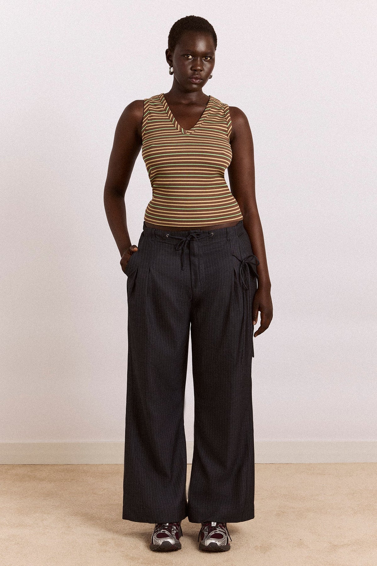 Tatianna Trouser - Pinstripe